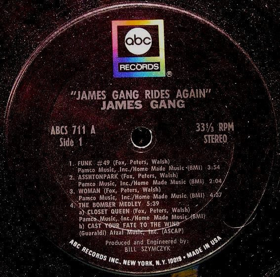 James Gang : James Gang Rides Again (LP, Album, RE, Gat)