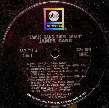 James Gang : James Gang Rides Again (LP, Album, RE, Gat)