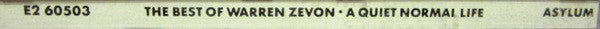 Warren Zevon : A Quiet Normal Life: The Best Of Warren Zevon (CD, Comp, Club, RE)