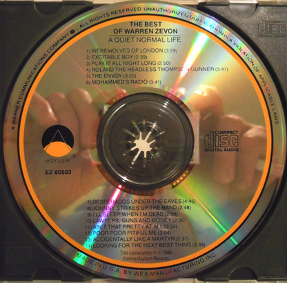 Warren Zevon : A Quiet Normal Life: The Best Of Warren Zevon (CD, Comp, Club, RE)