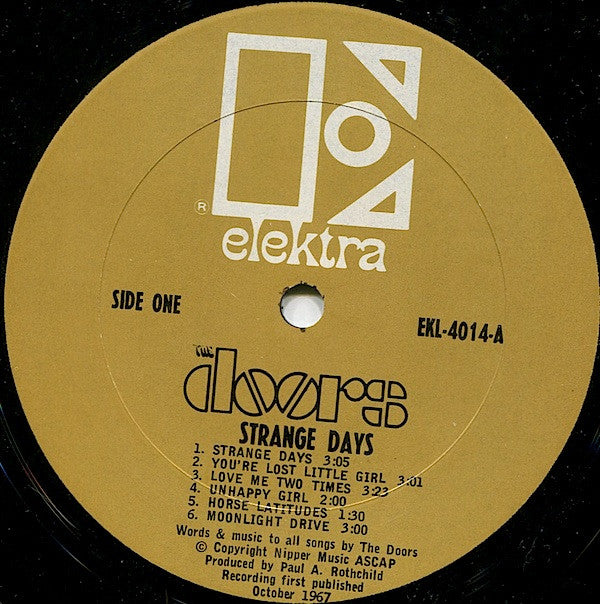 The Doors : Strange Days (LP, Album, Mono, CP,)