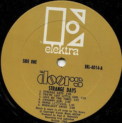 The Doors : Strange Days (LP, Album, Mono, CP,)