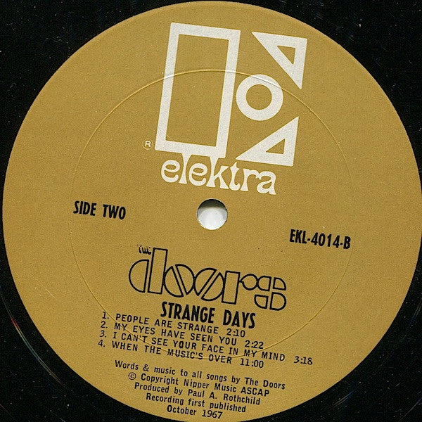 The Doors : Strange Days (LP, Album, Mono, CP,)