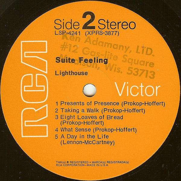 Lighthouse (2) : Suite Feeling (LP, Album, Roc)