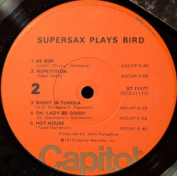 Supersax : Supersax Plays Bird (LP, Album, Los)
