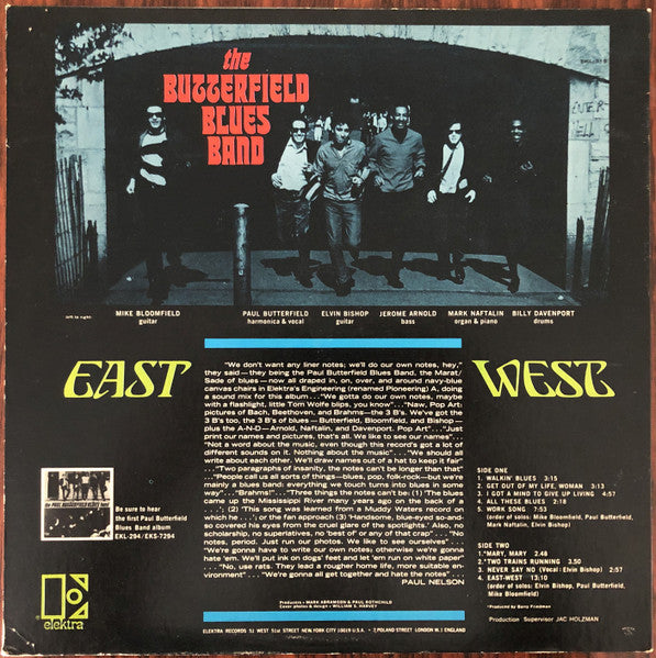 The Butterfield Blues Band* : East-West (LP, Album, Mono, All)