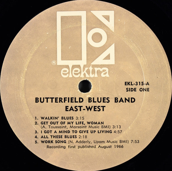 The Butterfield Blues Band* : East-West (LP, Album, Mono, All)