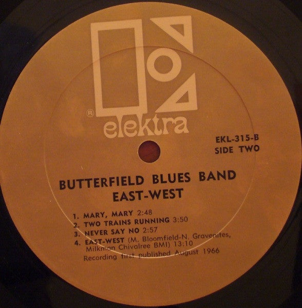 The Butterfield Blues Band* : East-West (LP, Album, Mono, All)