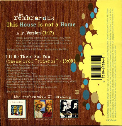 The Rembrandts : This House Is Not A Home (CD, Single)