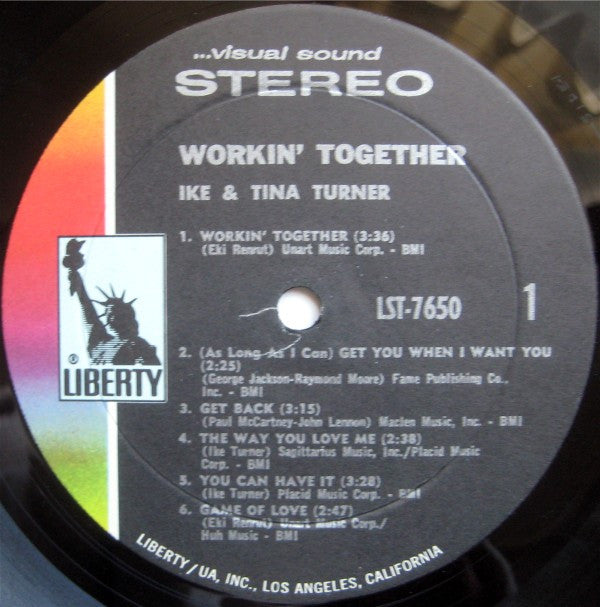 Ike & Tina Turner : Workin' Together (LP, Album, Res)