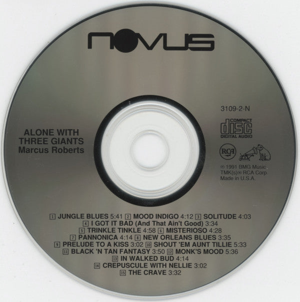 Marcus Roberts : Alone With Three Giants (CD, Album)