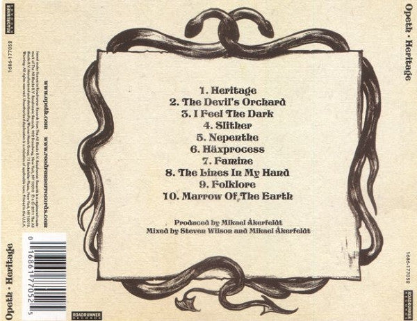 Opeth : Heritage (CD, Album)