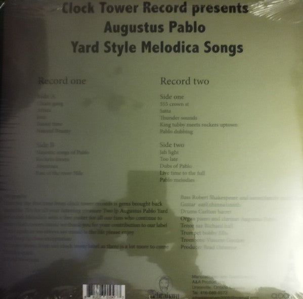 Augustus Pablo : Yard Style Melodica Songs (2xLP, Comp)