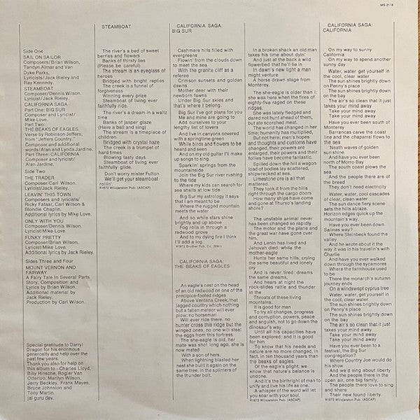 The Beach Boys : Holland  (LP, Album, San + 7", EP, San)