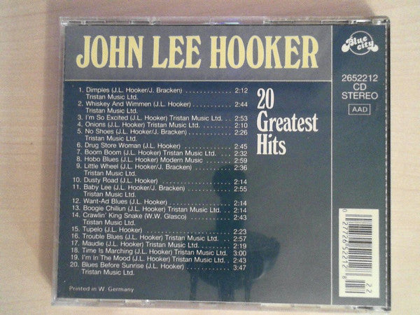 John Lee Hooker : 20 Greatest Hits (CD, Comp)