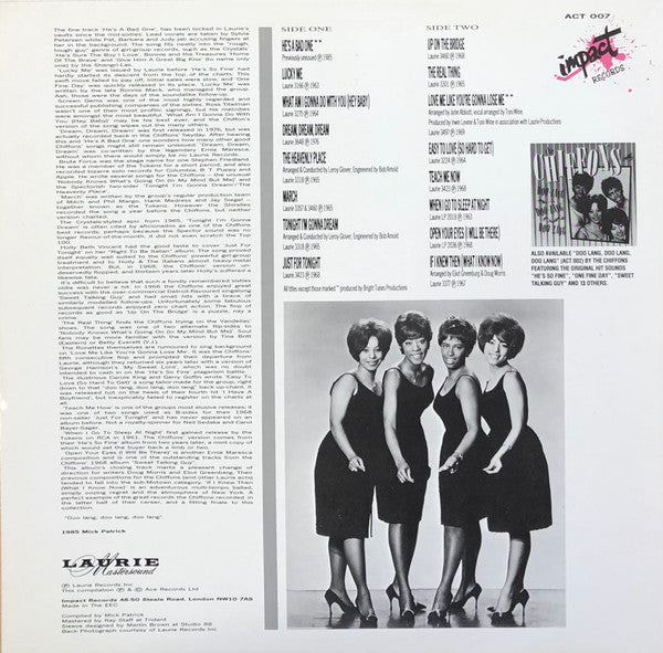 The Chiffons : Flips, Flops & Rarities (LP, Comp, Mono)