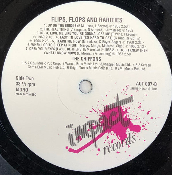 The Chiffons : Flips, Flops & Rarities (LP, Comp, Mono)