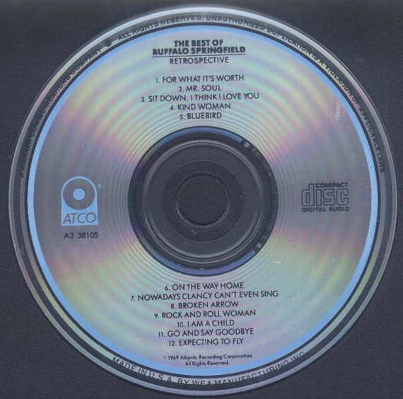 Buffalo Springfield : Retrospective - The Best Of Buffalo Springfield (CD, Comp, Club, RE, Col)