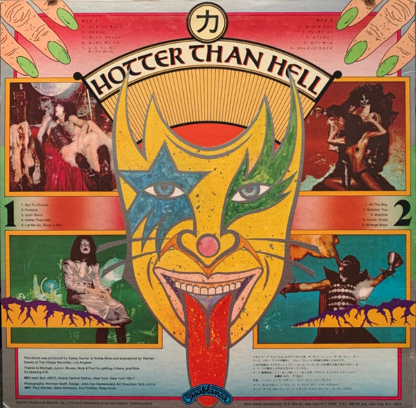 Kiss : Hotter Than Hell (LP, Album, Blu)