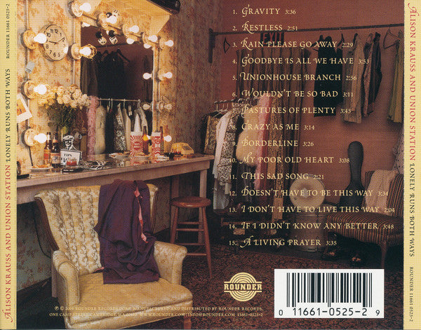 Alison Krauss And Union Station* : Lonely Runs Both Ways (CD, Album, RE)