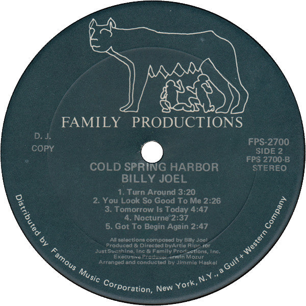 Buy Billy Joel : Cold Spring Harbor (LP, Album, Unofficial, D.J