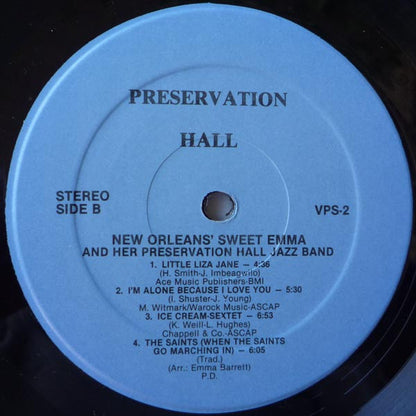 Sweet Emma And Her New Orleans Jazz Band : New Orleans' Sweet Emma And Her Preservation Hall Jazz Band (LP, RE)