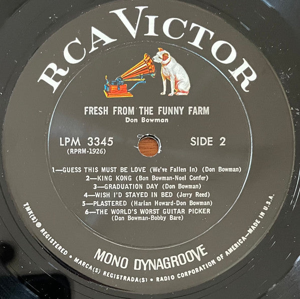 Don Bowman : Fresh From The Funny Farm (LP, Album, Mono, Hol)