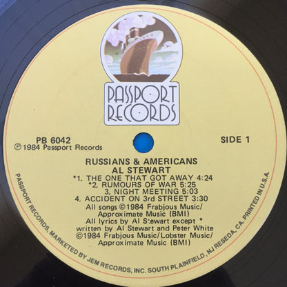 Al Stewart : Russians & Americans (LP, Album, Hub)