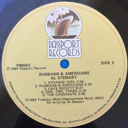 Al Stewart : Russians & Americans (LP, Album, Hub)