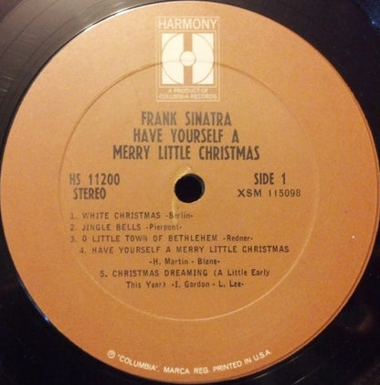 Frank Sinatra : Have Yourself A Merry Little Christmas (LP, Comp, RE)