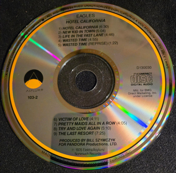 Eagles : Hotel California (CD, Album, Club, RE, ARC)