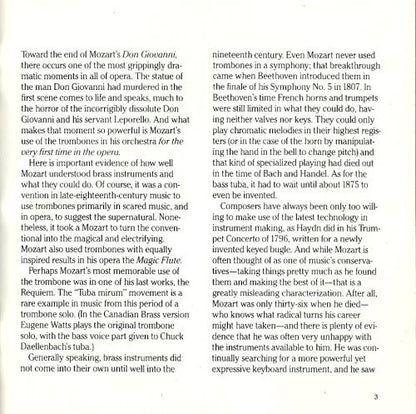 The Canadian Brass, Mozart* : The Mozart Album (CD, Album)