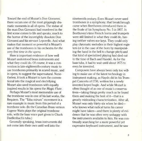 The Canadian Brass, Mozart* : The Mozart Album (CD, Album)