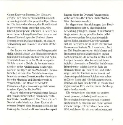 The Canadian Brass, Mozart* : The Mozart Album (CD, Album)