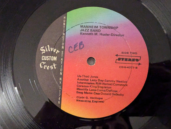 Manheim Township High School Jazz Band : A Year To Remember: Manheim Township Jazz Band 1976-1977 (LP)