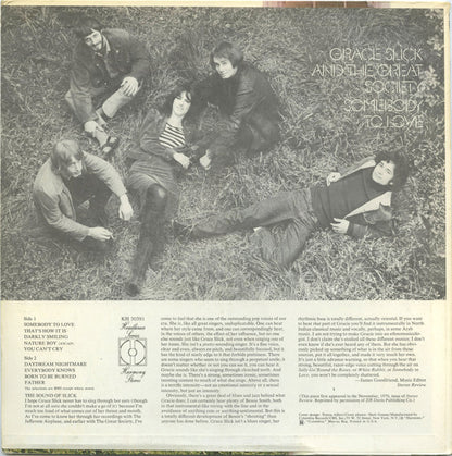 Grace Slick And The Great Society : Somebody To Love (LP, Comp)