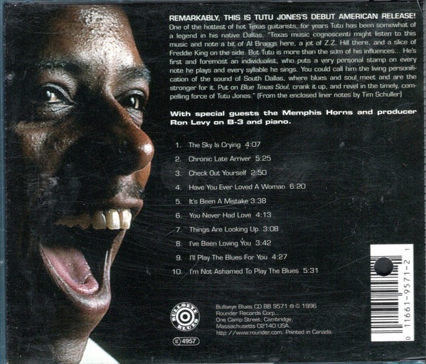 Tutu Jones : Blue Texas Soul (CD, Album)