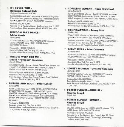 Various : Atlantic Jazz Saxophones (CD, Comp)