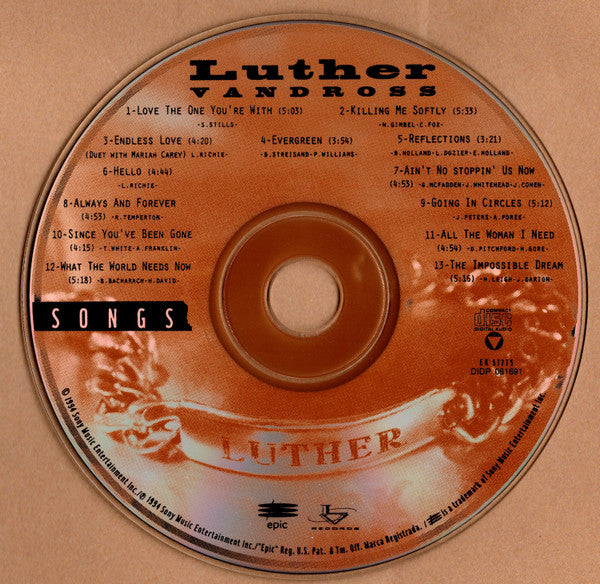 Luther Vandross : Songs (CD, Album)