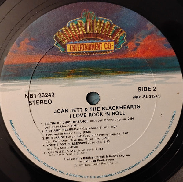 Joan Jett & The Blackhearts : I Love Rock 'N Roll (LP, Album, M/Print, Gol)