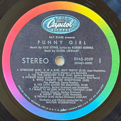 Barbra Streisand • Sydney Chaplin : Funny Girl (Original Broadway Cast) (LP, Album, Scr)