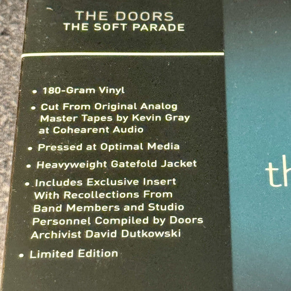 The Doors : The Soft Parade (LP, Album, Ltd, RE, 180)
