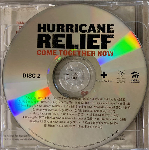 Various : Hurricane Relief: Come Together Now (2xCD, Comp)