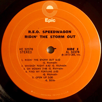 R.E.O. Speedwagon* : Ridin' The Storm Out (LP, Album, Ter)