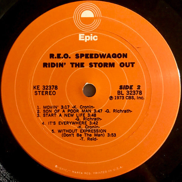 R.E.O. Speedwagon* : Ridin' The Storm Out (LP, Album, Ter)