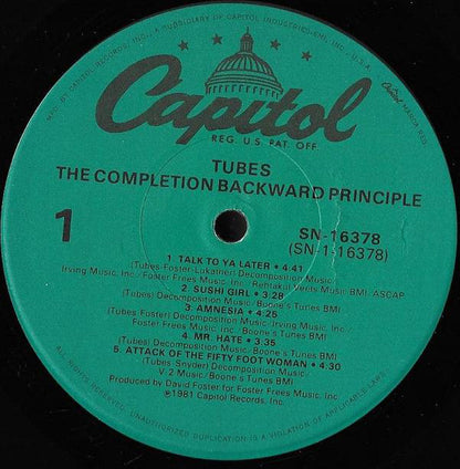 The Tubes : The Completion Backward Principle (LP, Album, RE)