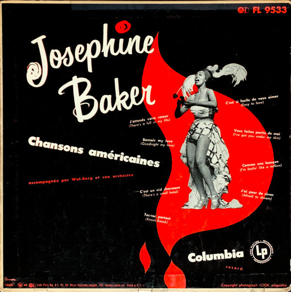 Josephine Baker : Chansons Américaines (10", Album)