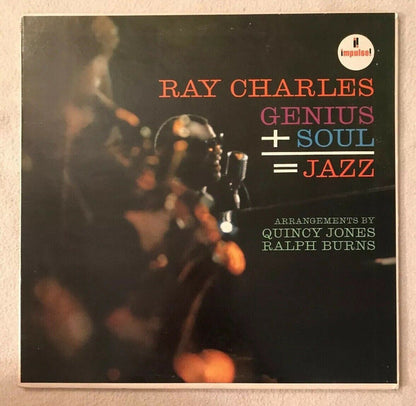 Ray Charles : Genius + Soul = Jazz (LP, Album, Club, RE, Cap)