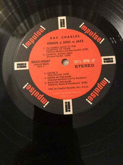 Ray Charles : Genius + Soul = Jazz (LP, Album, Club, RE, Cap)