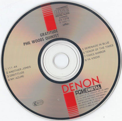 Phil Woods Quintet* : Gratitude (CD, Album)